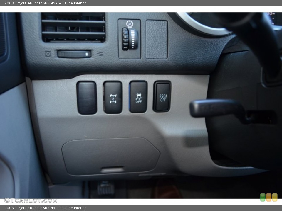 Taupe Interior Controls for the 2008 Toyota 4Runner SR5 4x4 #77949870