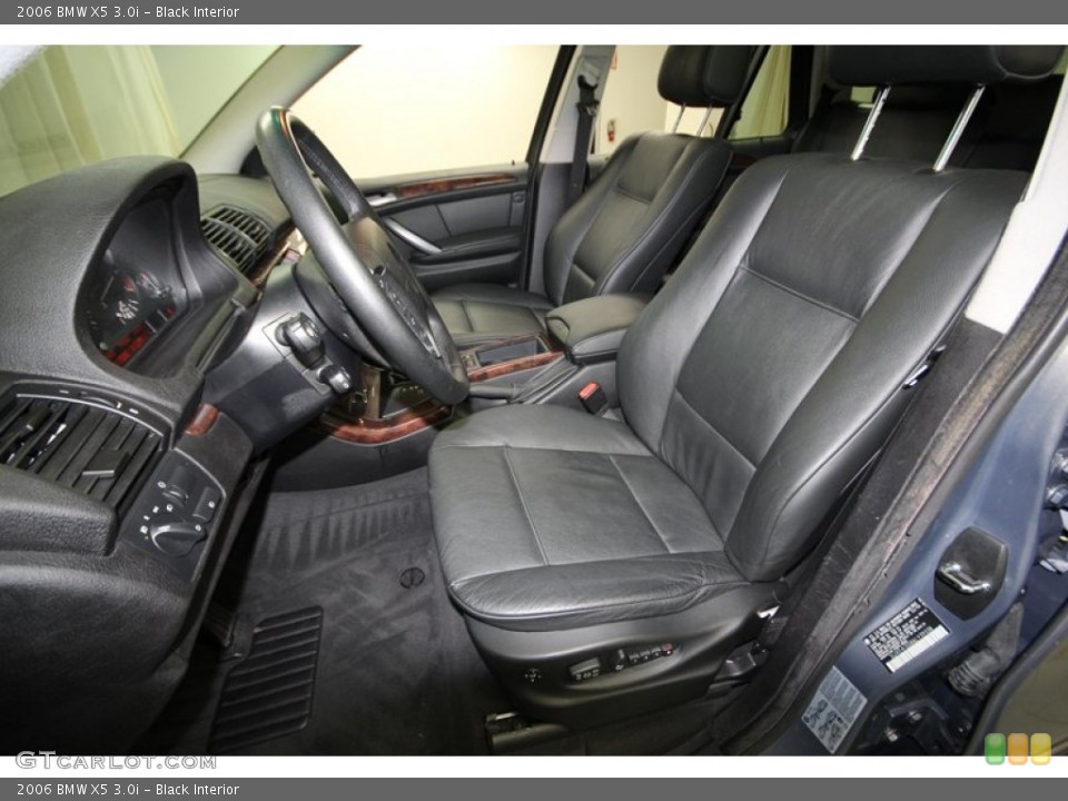 Black Interior Front Seat for the 2006 BMW X5 3.0i #77950383