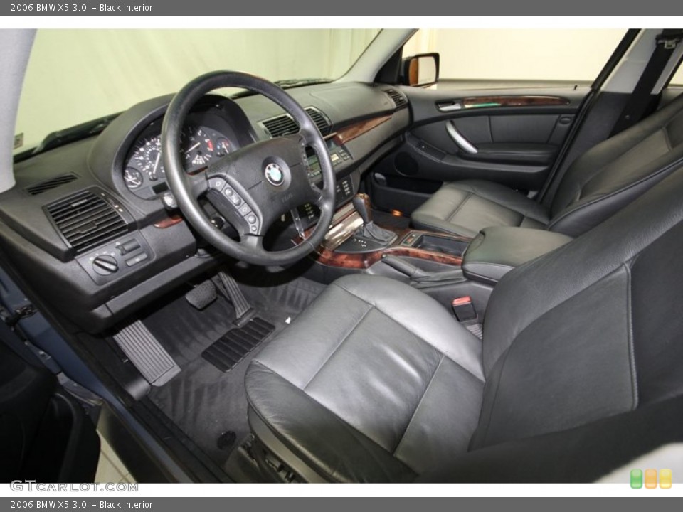 Black 2006 BMW X5 Interiors