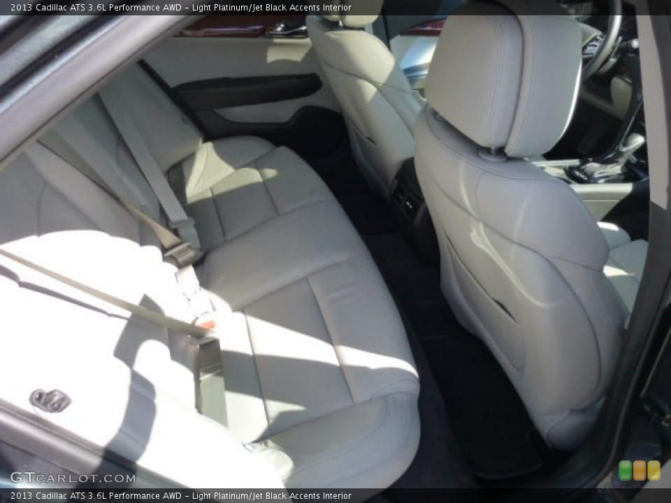 Light Platinum/Jet Black Accents Interior Rear Seat for the 2013 Cadillac ATS 3.6L Performance AWD #77951238