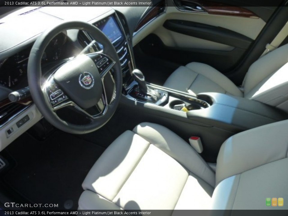 Light Platinum/Jet Black Accents 2013 Cadillac ATS Interiors