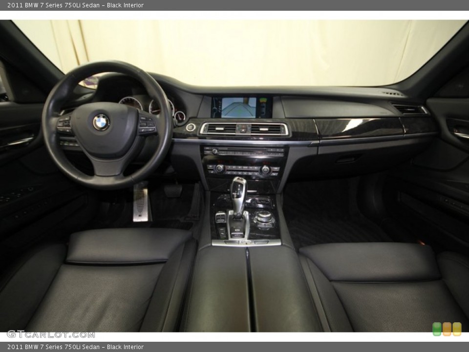Black Interior Dashboard for the 2011 BMW 7 Series 750Li Sedan #77951324