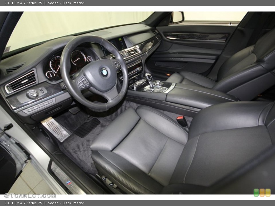 Black Interior Prime Interior for the 2011 BMW 7 Series 750Li Sedan #77951466