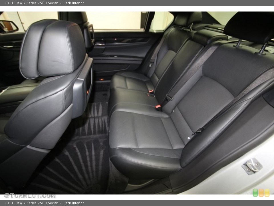 Black Interior Rear Seat for the 2011 BMW 7 Series 750Li Sedan #77951484