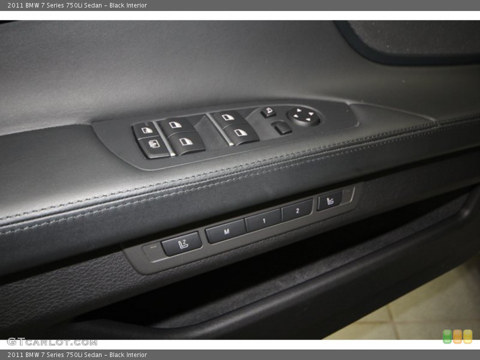 Black Interior Controls for the 2011 BMW 7 Series 750Li Sedan #77951511