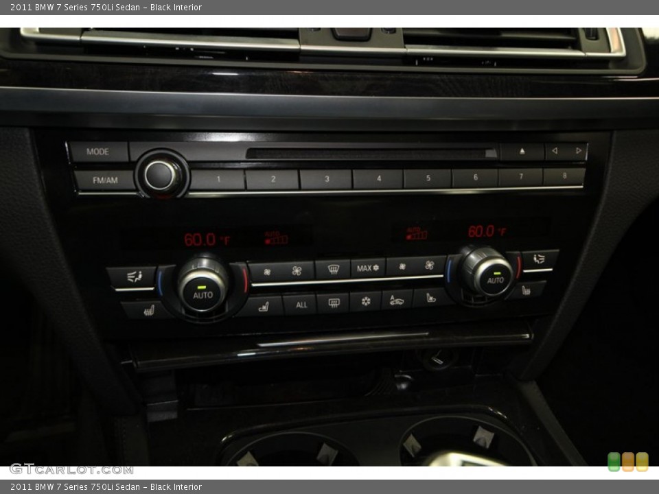Black Interior Controls for the 2011 BMW 7 Series 750Li Sedan #77951636
