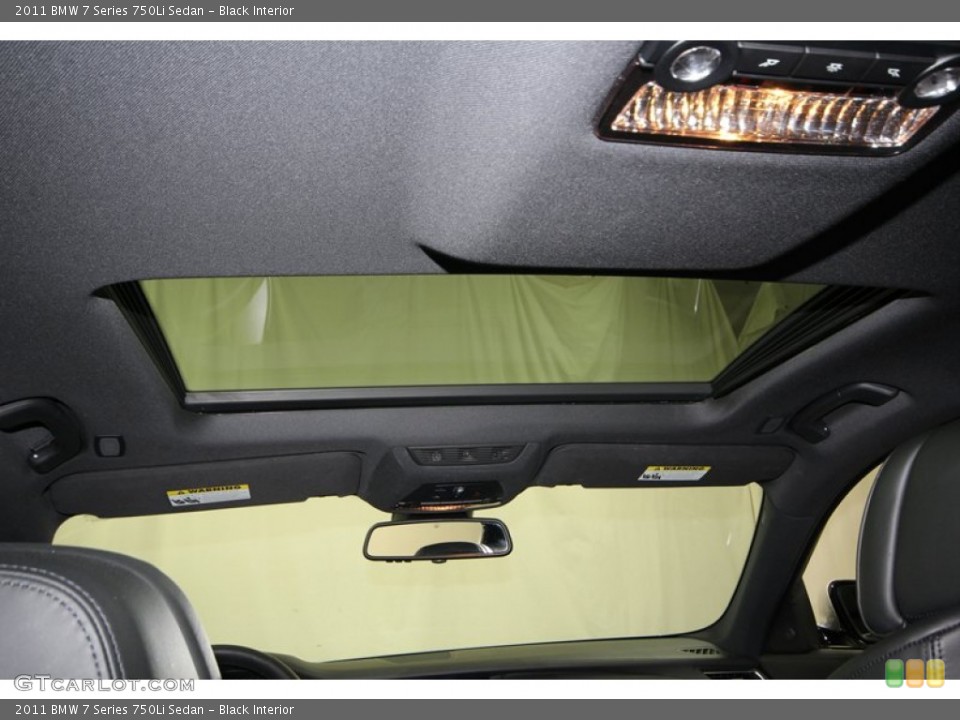 Black Interior Sunroof for the 2011 BMW 7 Series 750Li Sedan #77951952