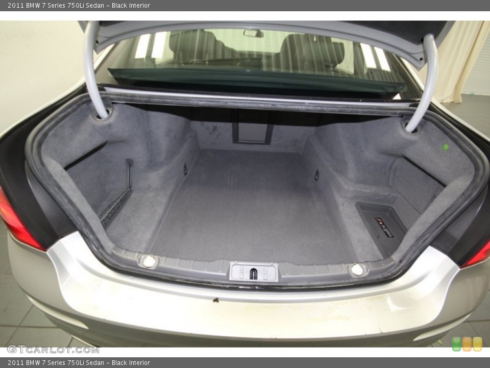 Black Interior Trunk for the 2011 BMW 7 Series 750Li Sedan #77952022
