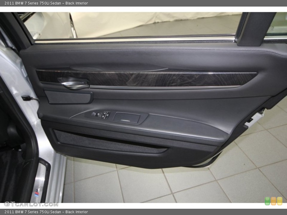 Black Interior Door Panel for the 2011 BMW 7 Series 750Li Sedan #77952081