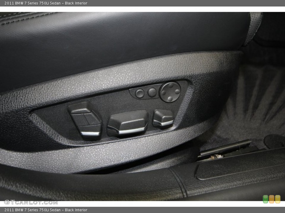 Black Interior Controls for the 2011 BMW 7 Series 750Li Sedan #77952159