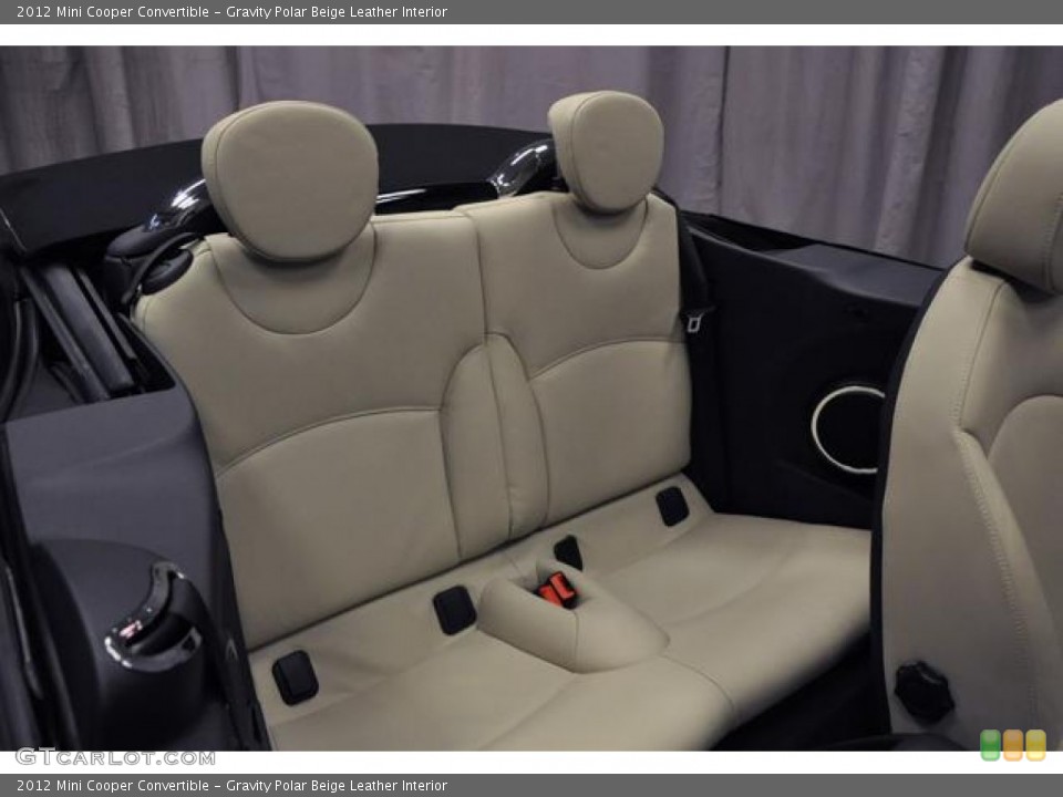 Gravity Polar Beige Leather Interior Rear Seat for the 2012 Mini Cooper Convertible #77952186