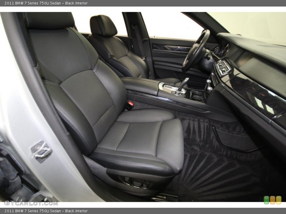 Black Interior Front Seat for the 2011 BMW 7 Series 750Li Sedan #77952240