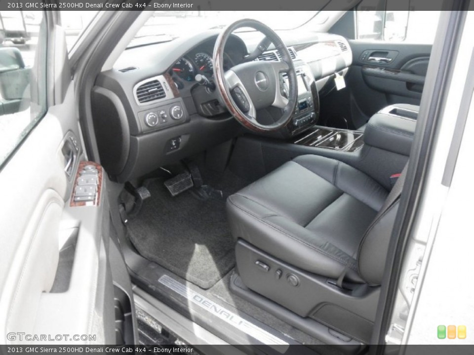 Ebony Interior Prime Interior for the 2013 GMC Sierra 2500HD Denali Crew Cab 4x4 #77953167