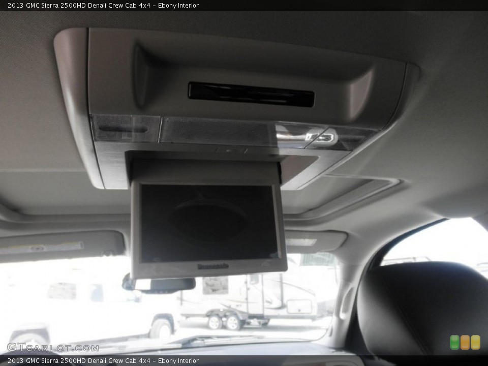 Ebony Interior Entertainment System for the 2013 GMC Sierra 2500HD Denali Crew Cab 4x4 #77953556