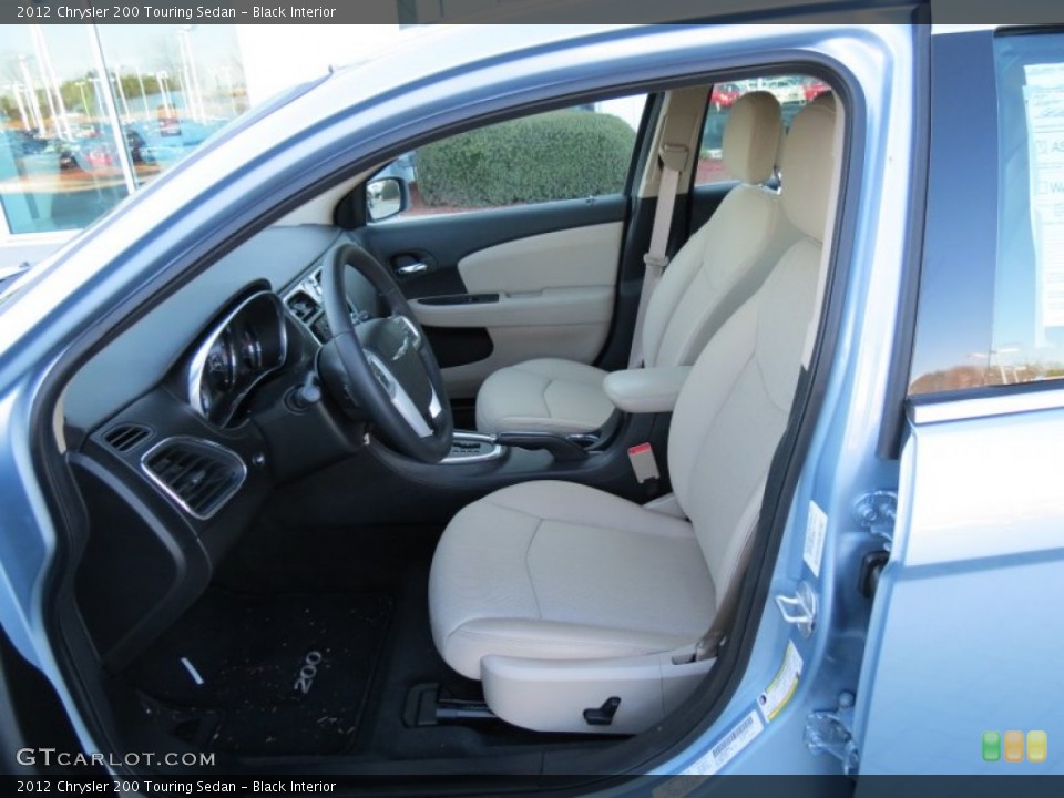 Black Interior Front Seat for the 2012 Chrysler 200 Touring Sedan #77953632
