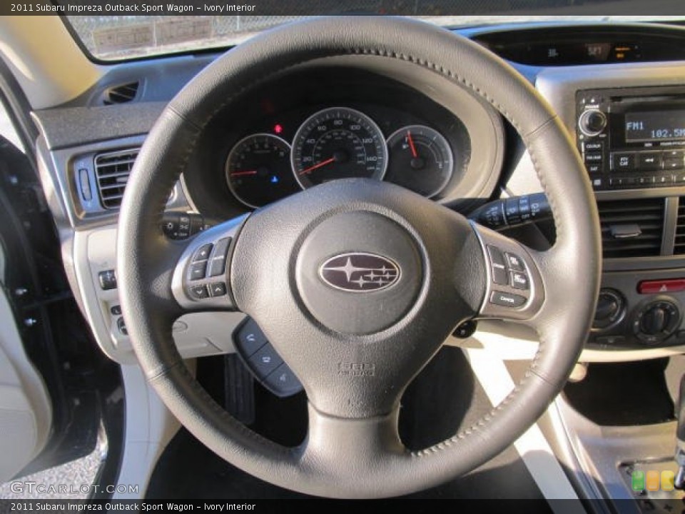 Ivory Interior Steering Wheel for the 2011 Subaru Impreza Outback Sport Wagon #77954250