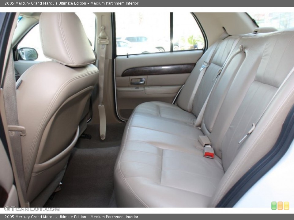 Medium Parchment Interior Rear Seat for the 2005 Mercury Grand Marquis Ultimate Edition #77954778