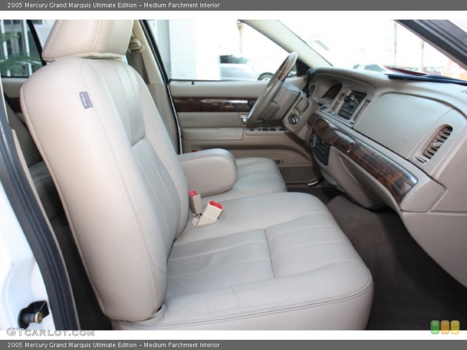 Medium Parchment Interior Front Seat for the 2005 Mercury Grand Marquis Ultimate Edition #77954835