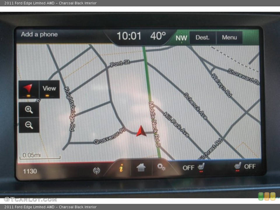 Charcoal Black Interior Navigation for the 2011 Ford Edge Limited AWD #77954846