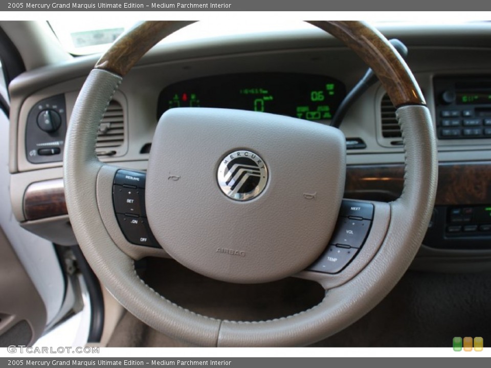 Medium Parchment Interior Steering Wheel for the 2005 Mercury Grand Marquis Ultimate Edition #77954934
