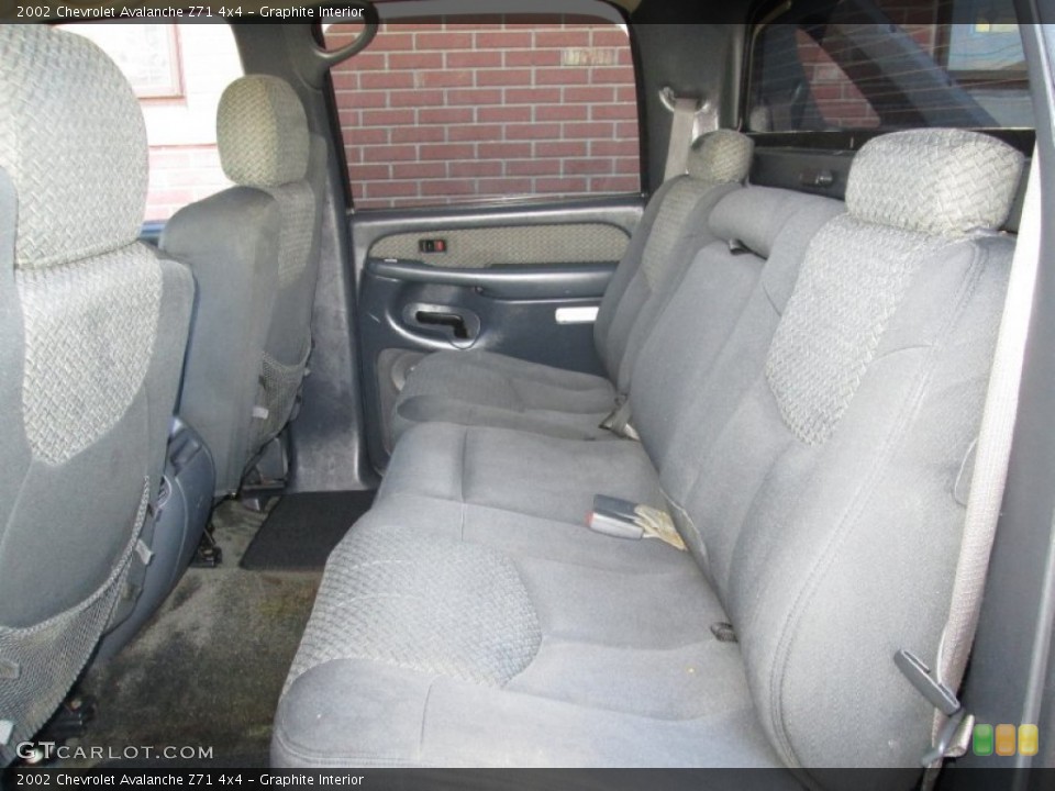 Graphite Interior Rear Seat for the 2002 Chevrolet Avalanche Z71 4x4 #77954979