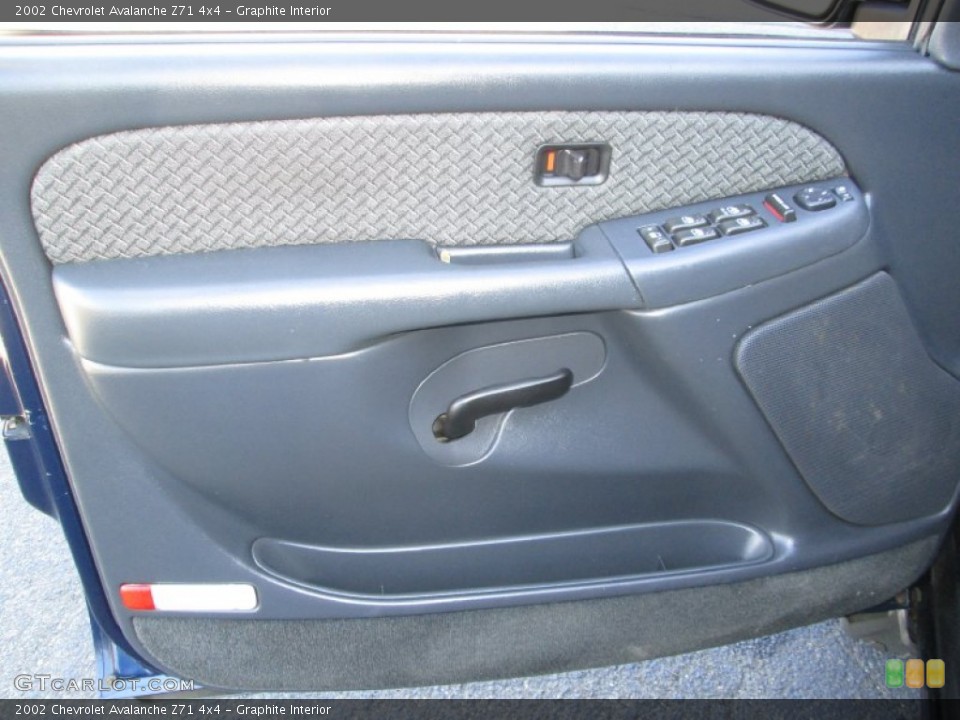 Graphite Interior Door Panel for the 2002 Chevrolet Avalanche Z71 4x4 #77955119