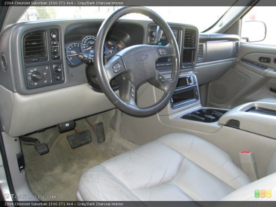 Gray/Dark Charcoal Interior Prime Interior for the 2004 Chevrolet Suburban 1500 Z71 4x4 #77955498