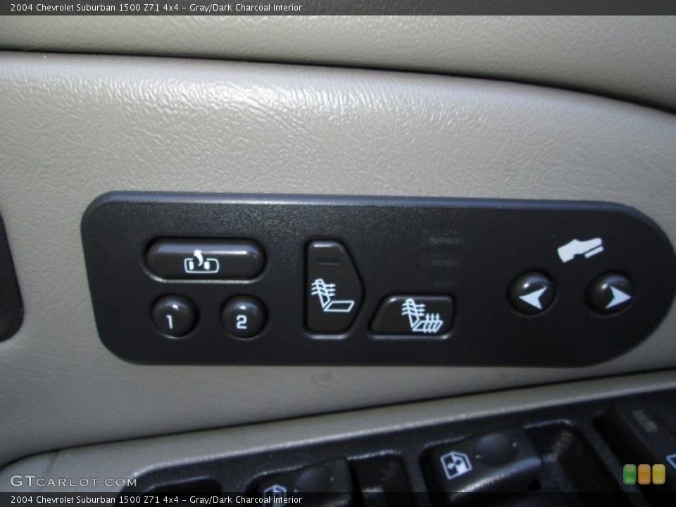 Gray/Dark Charcoal Interior Controls for the 2004 Chevrolet Suburban 1500 Z71 4x4 #77955734