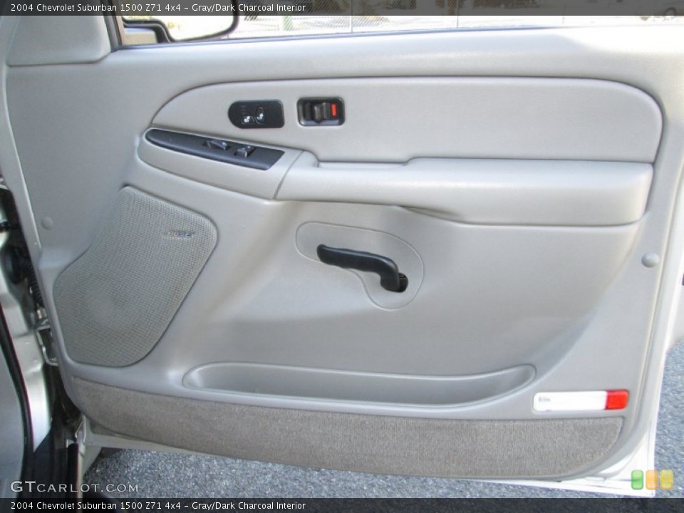 Gray/Dark Charcoal Interior Door Panel for the 2004 Chevrolet Suburban 1500 Z71 4x4 #77955747
