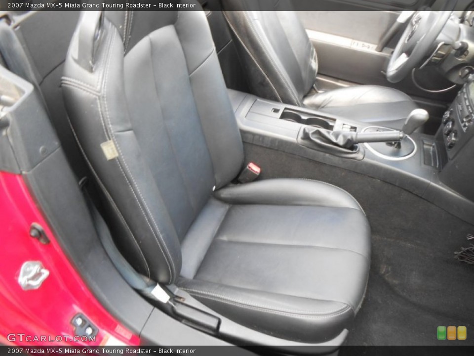 Black Interior Front Seat for the 2007 Mazda MX-5 Miata Grand Touring Roadster #77955867