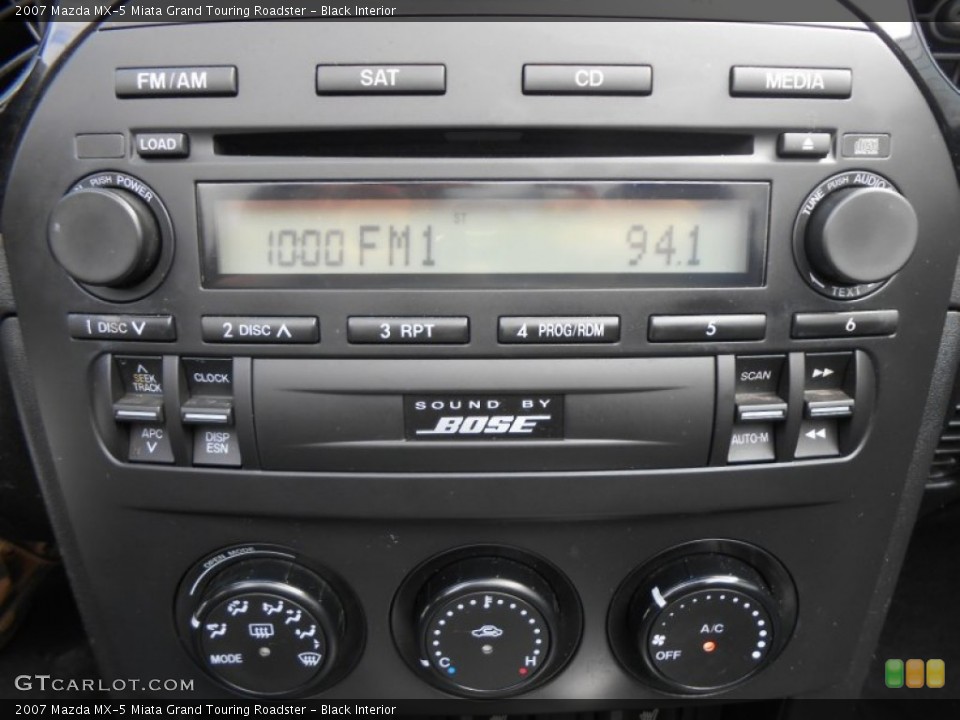 Black Interior Audio System for the 2007 Mazda MX-5 Miata Grand Touring Roadster #77955957