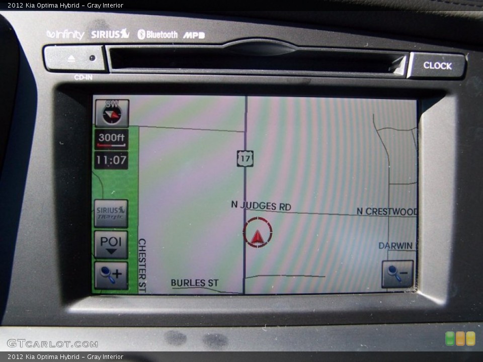 Gray Interior Navigation for the 2012 Kia Optima Hybrid #77956019