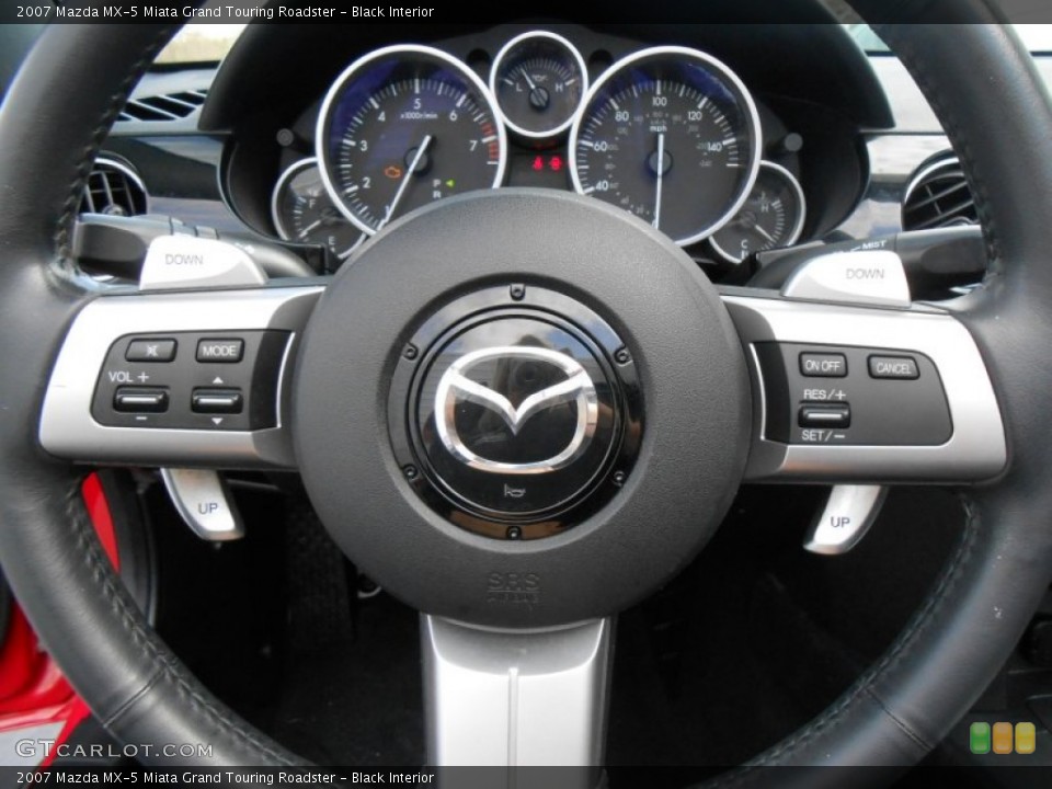 Black Interior Steering Wheel for the 2007 Mazda MX-5 Miata Grand Touring Roadster #77956034