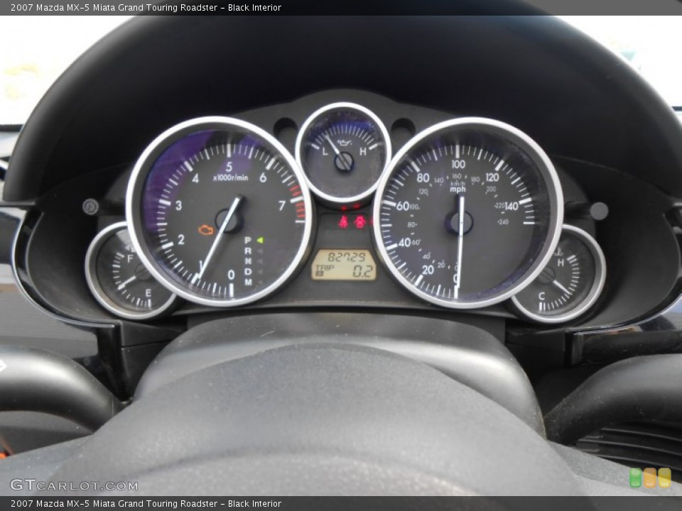 Black Interior Gauges for the 2007 Mazda MX-5 Miata Grand Touring Roadster #77956044