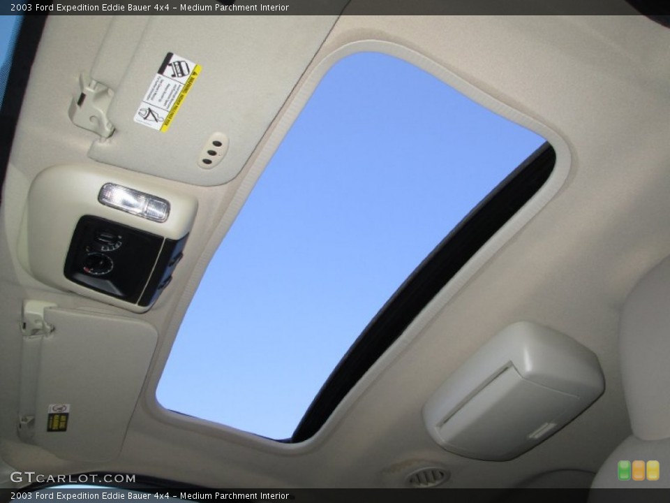 Medium Parchment Interior Sunroof for the 2003 Ford Expedition Eddie Bauer 4x4 #77956167