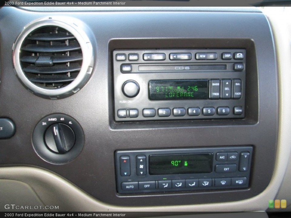 Medium Parchment Interior Controls for the 2003 Ford Expedition Eddie Bauer 4x4 #77956182