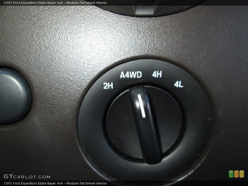 Medium Parchment Interior Controls for the 2003 Ford Expedition Eddie Bauer 4x4 #77956200