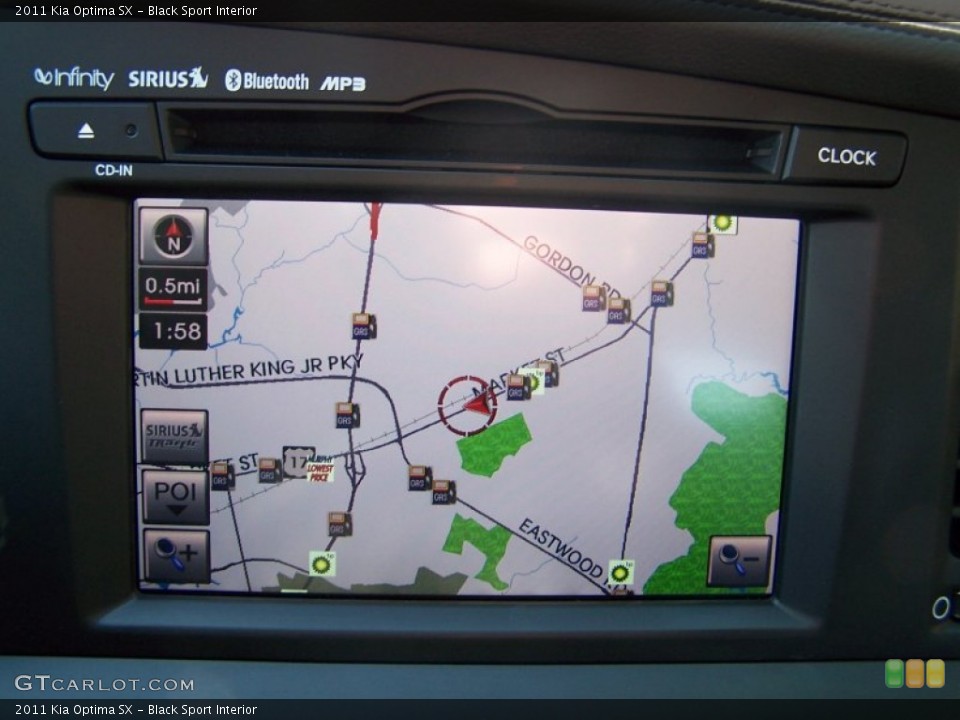 Black Sport Interior Navigation for the 2011 Kia Optima SX #77956335