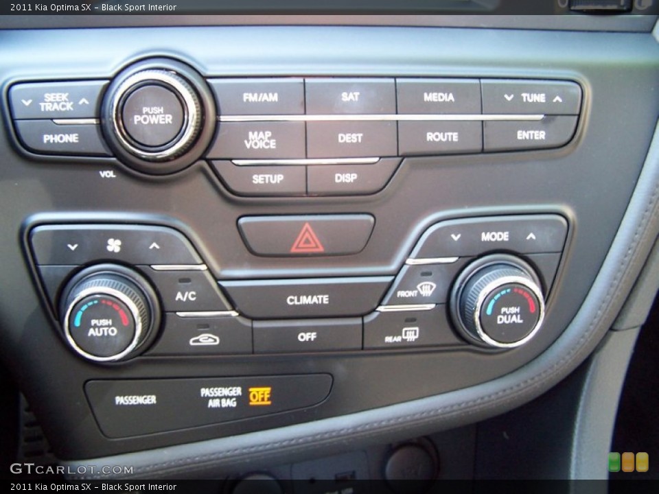 Black Sport Interior Controls for the 2011 Kia Optima SX #77956347