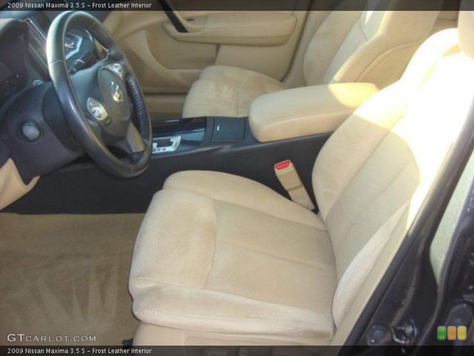 Frost Leather 2009 Nissan Maxima Interiors