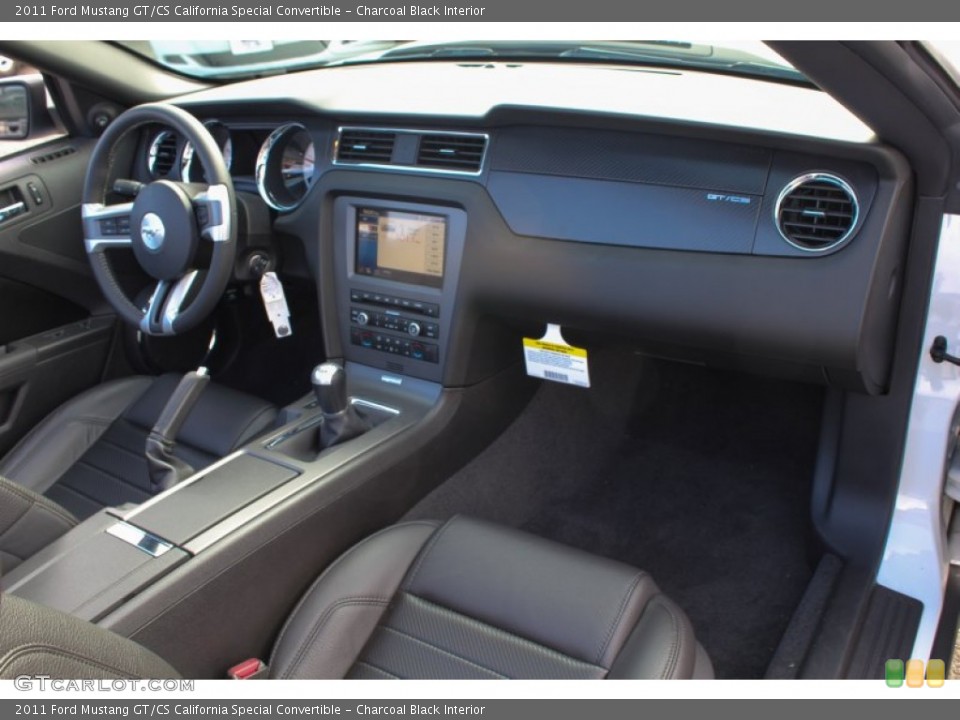 Charcoal Black Interior Dashboard for the 2011 Ford Mustang GT/CS California Special Convertible #77958564