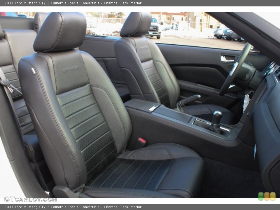Charcoal Black Interior Photo for the 2011 Ford Mustang GT/CS California Special Convertible #77958576