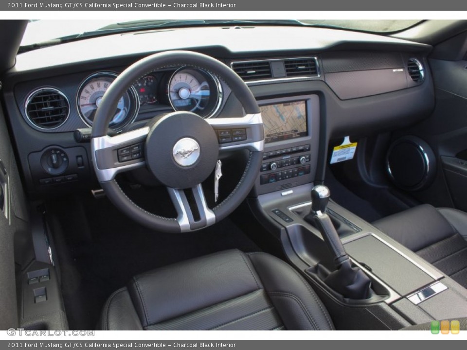 Charcoal Black Interior Prime Interior for the 2011 Ford Mustang GT/CS California Special Convertible #77958663