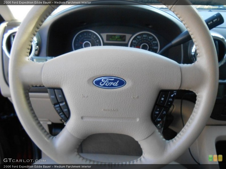 Medium Parchment Interior Steering Wheel for the 2006 Ford Expedition Eddie Bauer #77958780