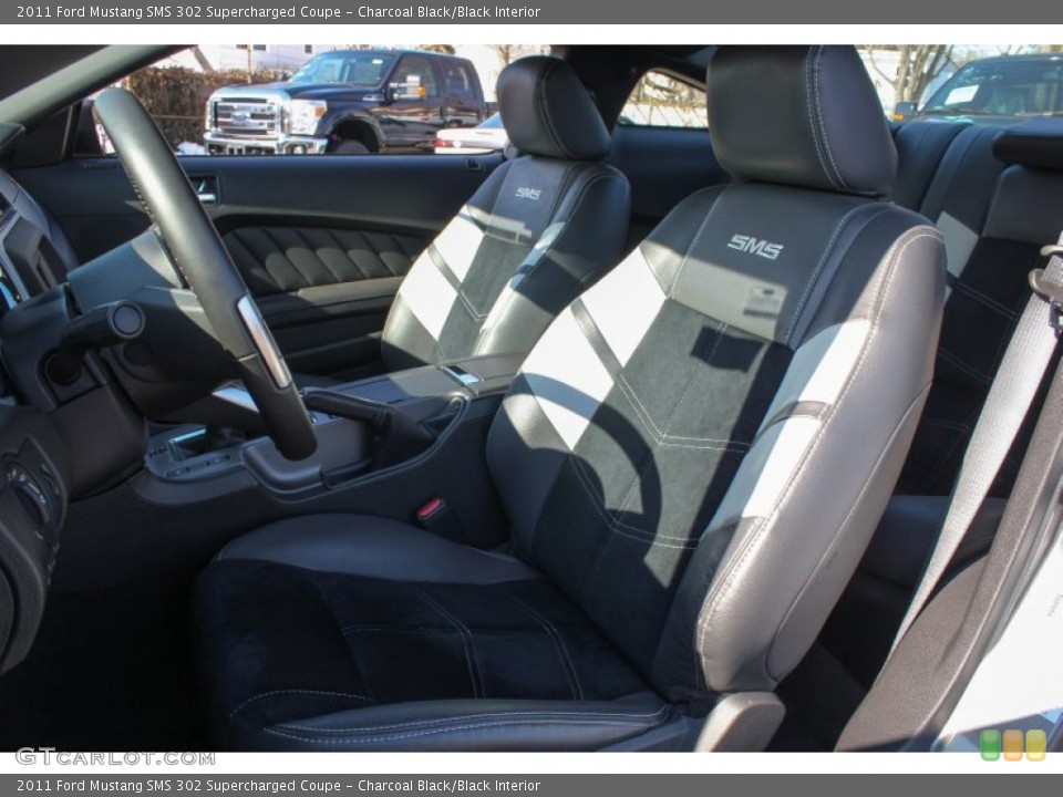 Charcoal Black/Black Interior Front Seat for the 2011 Ford Mustang SMS 302 Supercharged Coupe #77958876