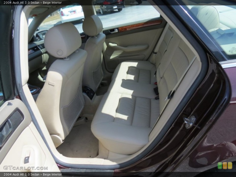 Beige Interior Rear Seat for the 2004 Audi A6 3.0 Sedan #77960136