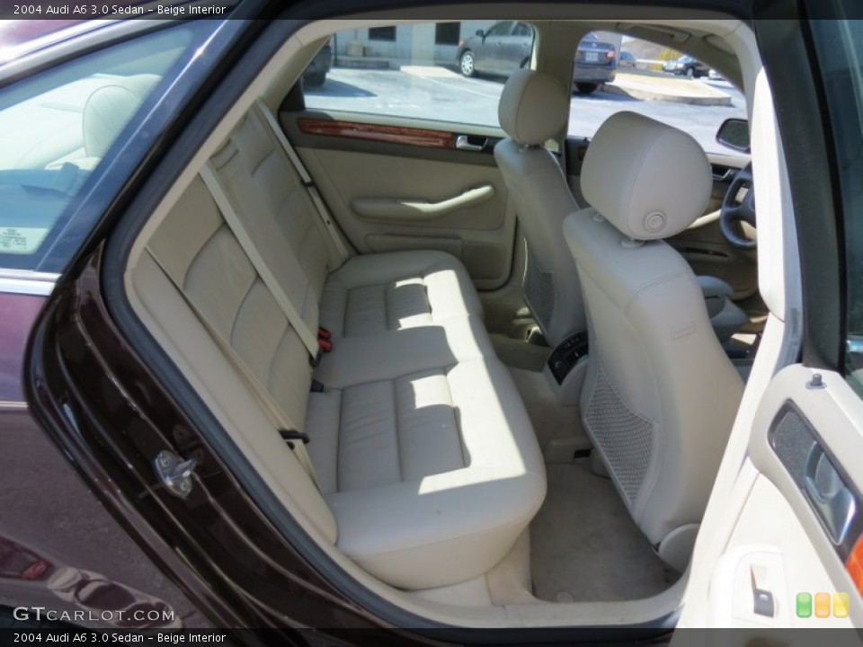 Beige Interior Rear Seat for the 2004 Audi A6 3.0 Sedan #77960142