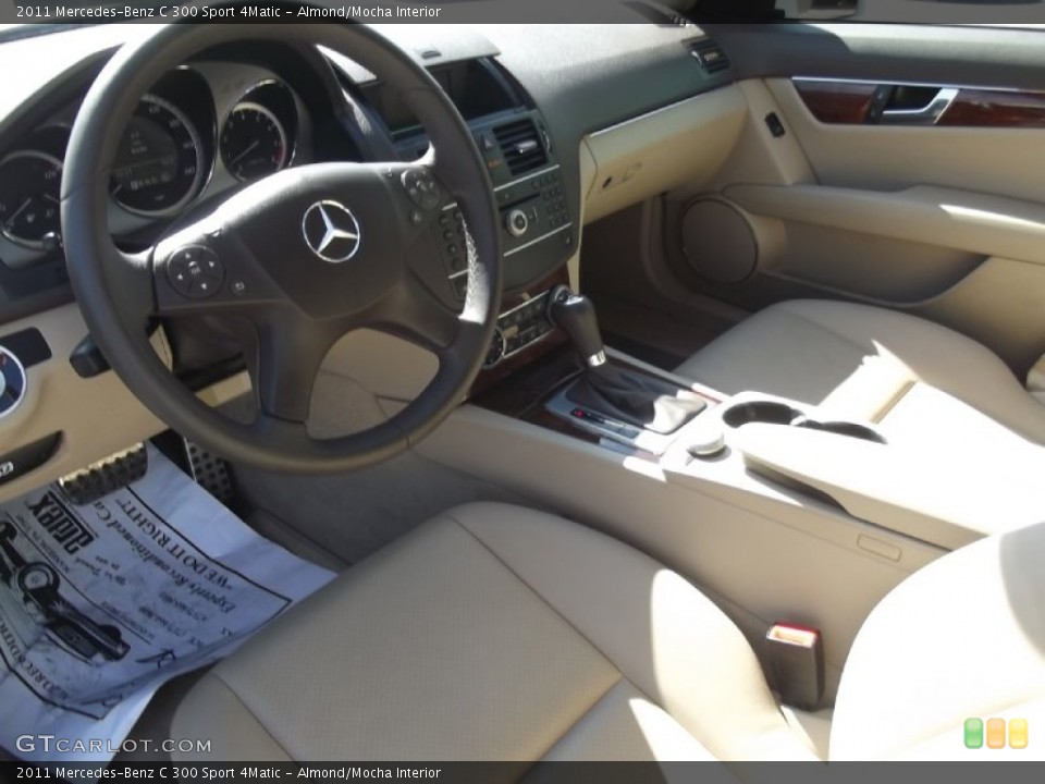 Almond/Mocha Interior Prime Interior for the 2011 Mercedes-Benz C 300 Sport 4Matic #77960628