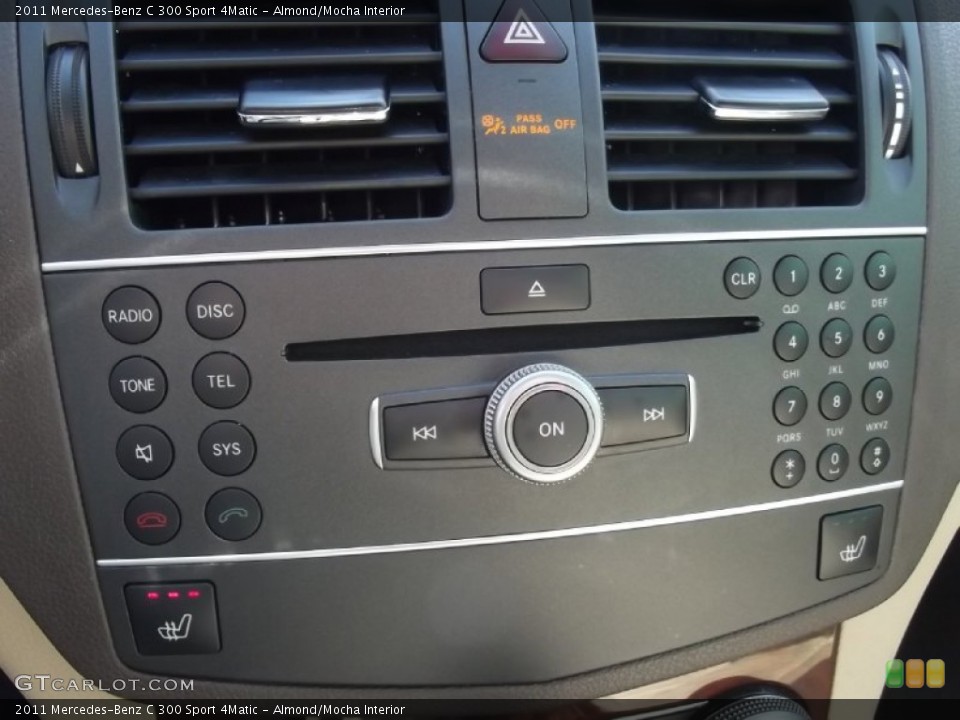 Almond/Mocha Interior Controls for the 2011 Mercedes-Benz C 300 Sport 4Matic #77960685