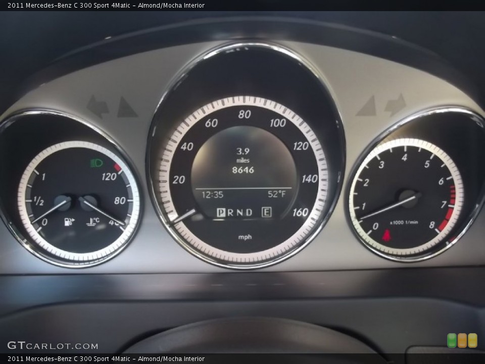 Almond/Mocha Interior Gauges for the 2011 Mercedes-Benz C 300 Sport 4Matic #77960697